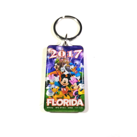 Disney 2019 Mickey Mouse & Friends Florida Keychain acrylic - Picture 2 of 4